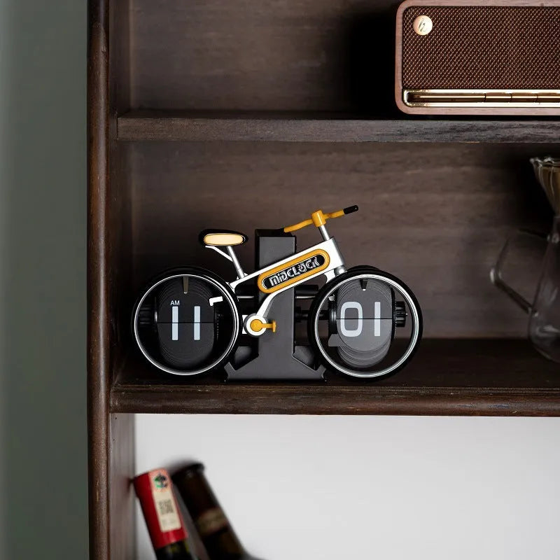 Creative Bicycle Flip Clock Household Desk Decorative Seat Clock - Bellarte Enchanté Creative Bicycle Flip Clock Household Desk Decorative Seat Clock